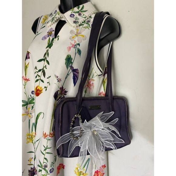 Coach Handbag Purple Customized with Applique - Picture 4 of 10